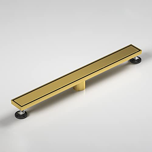 Bernkot Linear Shower Drain, 304 Stainless Steel Floor Drain 26"