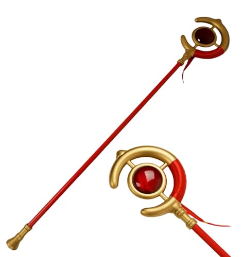 Nakorara 葬送のフリーレン フリーレン 146cm PU材質 ゴム製造 魔法使い 魔法武器 杖 コスプレ道具 魔法の杖 法杖 COS イベントの画像