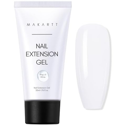 Makartt Poly Nail Extension Gel 50ml Milky White Cover