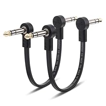 【Wide Used】TRS guitar patch cable are perfectly compatible with multi-effects pedals, expression pedals, or any device requiring 1/4 inch stereo TRS connection, making them the ideal for your gear. These trs pedal effect cord ensure reliable and stab...