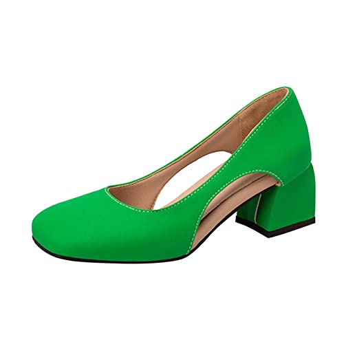 Chaussures épaisses creuses carrées de style décontracté chic pour l'été