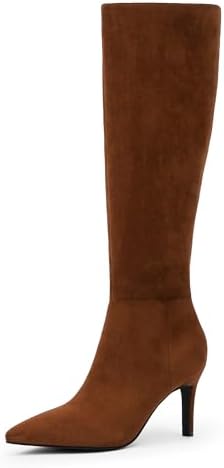 Knee High Boots Women Pointed Toe High Boots 3 in Stiletto High H...