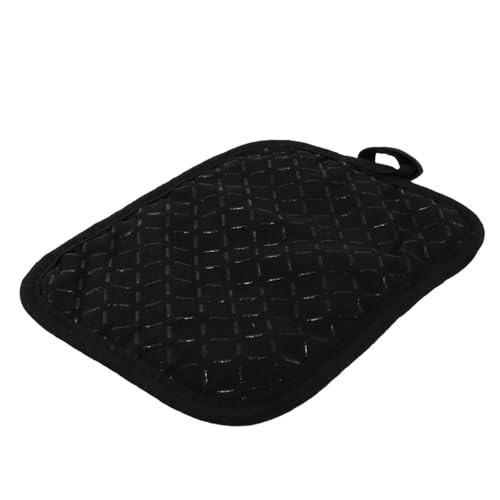Gurtt 2er-Pack Topflappen/Ofenhandschuhe, hitzebeständig, rutschfest, 23 x 17 cm, Schwarz