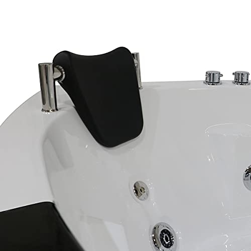 Decoraport 61 Inch Corner Hydrotherapy Whirlpool Bathtub Therapy Massage Double Ended Face To Face Seating Soaking Tub(D-Dk-Q312N) #TOP7