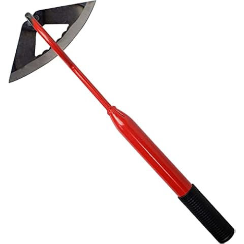 Garden Hoe Weeding Tools,16inch Gardening Loosening Soil Weed Removal Tool With Rubber Non-Slip Handle Cover