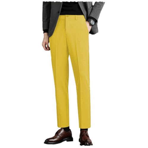 Men's Fit Pants Slacks Casual Slim Fit Business Gurkha Pants