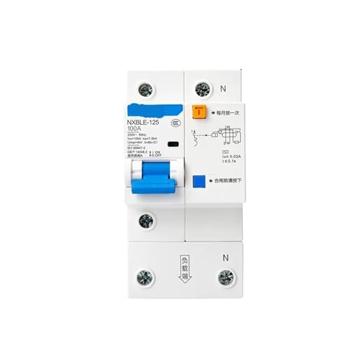 Disjoncteur de protection contre les fuites 125A avec déclenchement thermique et courbe C100
