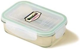 Kinetic Glasslock Series Rectangular Glass Food Storage Container With Locking Lid , 14-Ounce