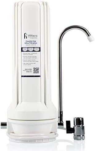Countertop Ultra Drinking Water Filter for VOCs Cysts Pesticides Herbicides Chlorine Taste & Odor - White