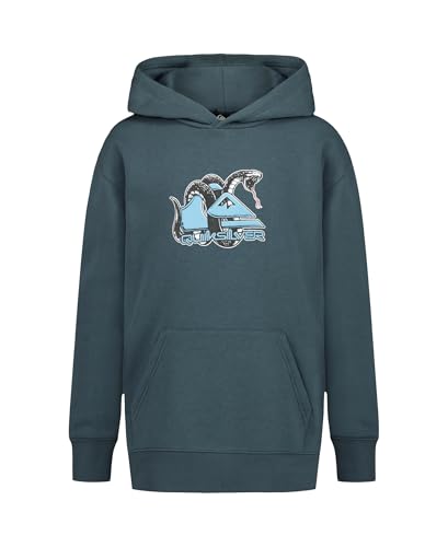 Image of Quiksilver Boys' Pullover Hoodie Sweatshirt, Soft & Comfortable Fleece, Front Pocket