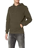 Material: Bio-Baumwolle Urban Classics Herren Organic Basic Hoody Kapuzenpullover, Olive, L