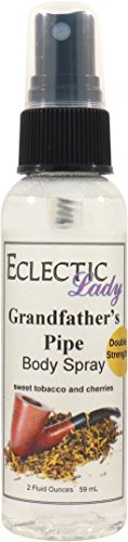 Eclectic Lady Grandfather's Pipe Body Spray, Double Strength, 2 ounces, Body Mist for Women with Clean, Light & Gentle Fragrance, Cologne with Soft, Subtle Aroma For Daily Use