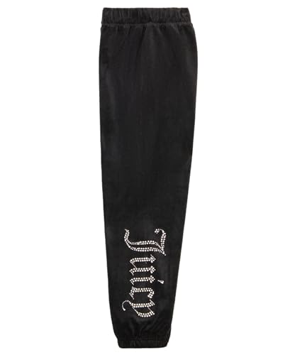 Image of Juicy Couture Girls' Pull-On Plush Velour Jogger, Ribbed Waist & Cuffs