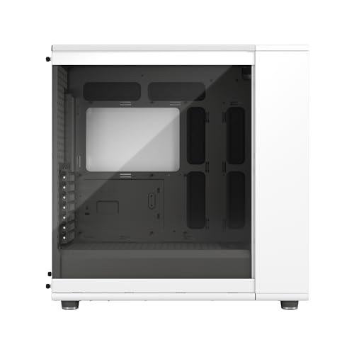 Fractal Design North XL Chalk White Mid Tower PC Case– Clear Tempered Glass, Oak Wood, High Airflow E-ATX Chassis, USB Type-C, 3x140mm PWM Fans, Liquid Cooling Support Gaming Cabinet (FD-C-NOR1X-04)