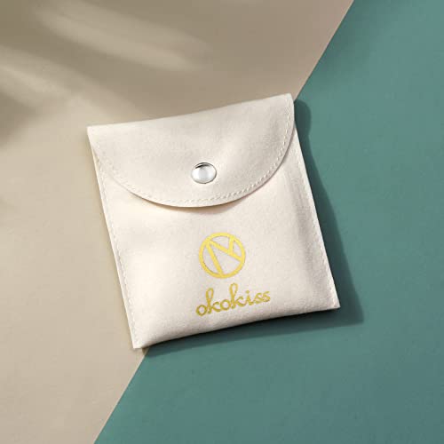 Okokiss Gold Hoop Earrings For Women Month Of Birth – Unique Gold Plated Womens Earrings With Birth Stone – Elegant Colorful Dainty Earrings In Jewelry Pouch – Ideal For Office, Wedding, Everyday Wear (March) #TOP5