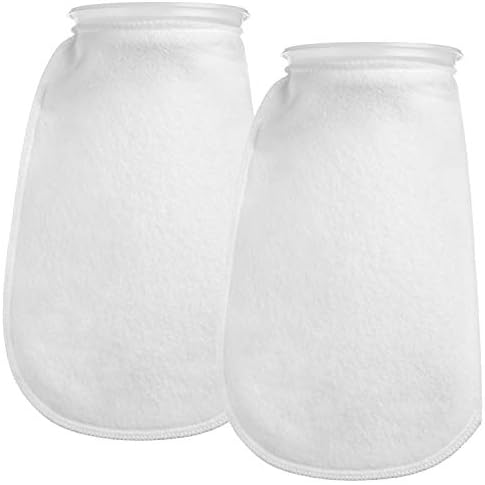 7 Inch Filter Sock 200 Micron, Filter Socks for Saltwater Aquarium, Sump Filter Sock, Freshwater Aquarium Socks, Reef Filter Sock, Filter Socks 7 inch Ring (7" x 16", 2 Pack)