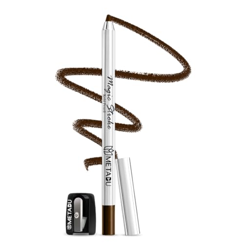 Image of Magic Stroke Kohl Kajal Pencil - Coffee Brown | Waterproof & Smudge Proof with Free Sharpener | 18 Hours Long Lasting | One Swipe Application Eye Makeup Pencil Enriched with Shea Butter & Vitamin - E