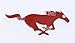 Official Ford Product. Mustang Pony Logo Emblem. Industrial Strength 3M Adhesive Backing. 3 1/4