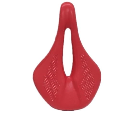 VFdthR Bike Seat Fiber Saddle Road Mtb Mountain Bike Bicycle Seat Cycling Cushion Comfort Black Red White(Red 155mm)