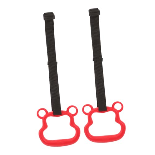 Anillas fitness ajustables para gimnasio interior rojo miniatura 6