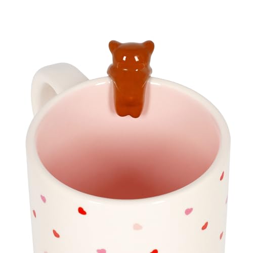 Legami – Tasse aus Steinzeug – Too Cute to Handle, Motiv Teddy Bear, spülmaschinengeeignet, Fassungsvermögen 350 ml