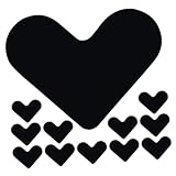 ULTECHNOVO 20pcs Rug Pad Tape Heart Shaped Non Slip Grippers Easy Application for All Floors