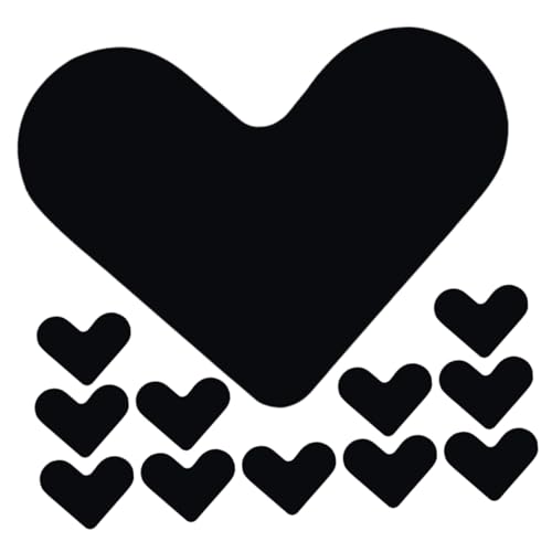 ULTECHNOVO 20pcs Rug Pad Tape Heart Shaped Non Slip Grippers Easy Application for All Floors