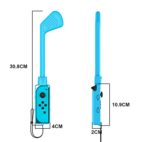 Uxilep JYS-NS215 Golf Club For Mario Golf: Super Rush - For Nintendo Switch Joy-Con Accessories,Mini Golf Clubs Hand Grip Accessories thumb #4