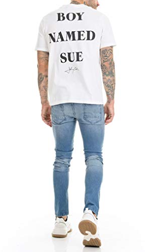 CALÇA JEANS PREMIUM DESTROYED SKINNY RASGADA OFFERT (40)