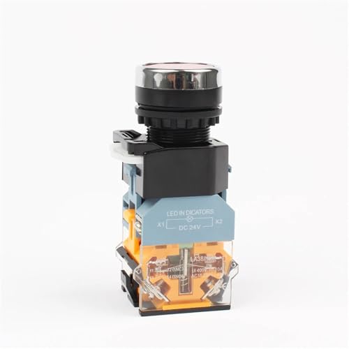 Interrupteur de pression lumineux vert pour commande machine 220V - 2