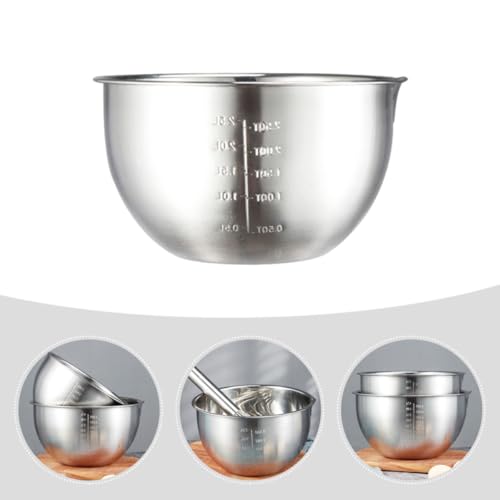 Tazón para mezclar de acero inoxidable 2.5L diámetro 20cm miniatura 3