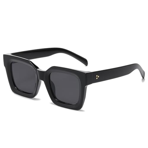 Lunettes de soleil vintage rivets homme femme : verres solaires dégradés tendance mode UV400