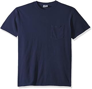 Comfort Colors Men's Adult Short Sleeve Pocket Tee, Style 6030, True Navy, X-Large