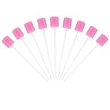 ACWOO 100 Bâtonnets de soins bucco-dentaires, Éponge de Nettoyage des Dents, Écouvillons en Mousse Jetables, Bâtonnets Jetables Stériles pour Soins Bucco-dentaires, Écouvillon Éponge Dentaires