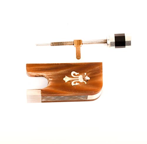 Red Ox Fleur-De-Lys Frog Silver Parts For Pernambuco/Ipe/Ironwood Viola Bow Frog #TOP1