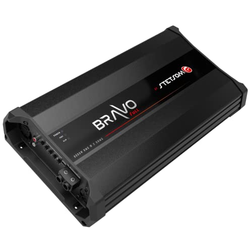 Stetsom Bravo Full 8000 2 Ohms Mono Car Amplifier, 8000.1 8K Watts Rms, 2Ω Stable Car Audio, Hd Sound Quality, Crossover & Bass Boost, Car Stereo Speaker Subwoofer Md, Smart Coolers #TOP3