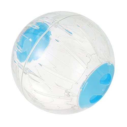 Abaodam ハムスターランニングボール 透明エクサボール おもちゃ 小動物用 プレイ ブルー 健康な成長をサポートする耐久性