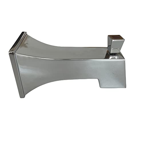 Weirun Shower System Faucet Set Replacement Part Bathroom Bathtub Water Outlet Bath Square Slip-On Diverter Tub Spout for 1/2 inch Copper Tube Chrome