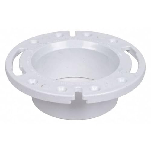 Oatey Toilet Flange, Floor, 4" Spigot Fit 43587-1 Each