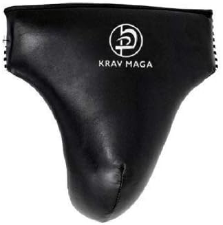 Krav Maga Mens Vinyl Deluxe Padded Groin Guard (Large)