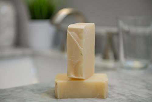 Natural White Soap Bar (4Oz)- Hypoallergenic, Fragrance Free And Dye Free - Handmade Soap Bar- Organic And All-Natural – By Falls River Soap Company #TOP2