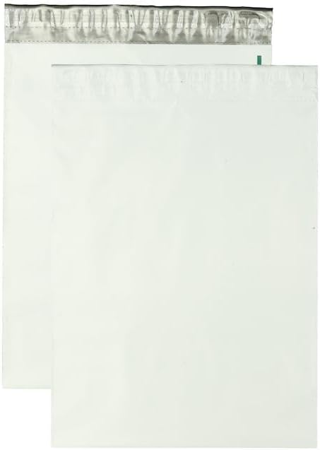 Quality Park 12 x 15-1/2 Jumbo Poly Mailers, Redi-Strip Self-Sealing Closure, Water-Resistant, Tamper Evident, Recycled White, 100 per Box (QUA46199)