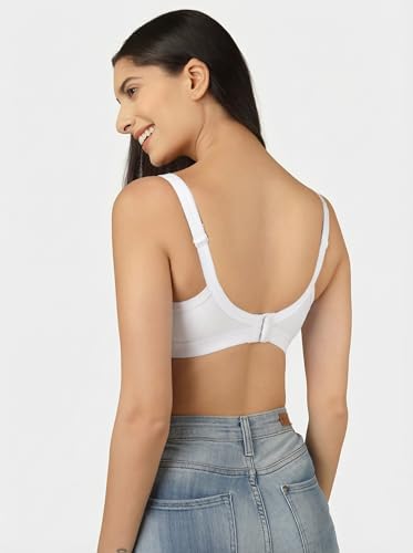 Image of Clothonics Womens Non-Padded Non-Wired Seamless Double Layered T-Shirt Bra