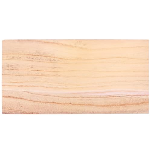 WEKADRIN Tablón de Madera sin Tratar 40X20 CM Rectangular Material Resistente para Proyectos de Bricolaje y Manualidades DIY Estante de Madera Natural para Decoración y Muebles Caseros