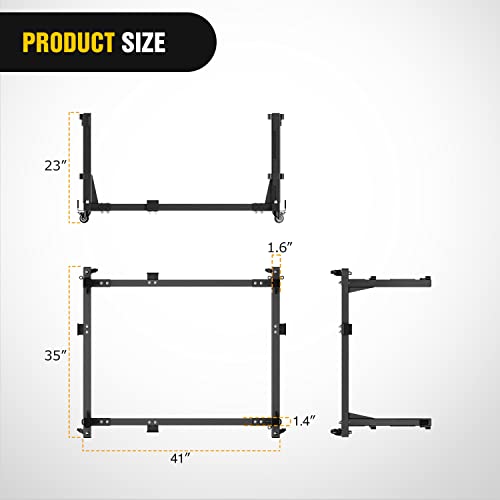 Image of Nilight Door Storage Rack Movable Cart Holder Hanger for Wrangler JK JL JT | Gladiator Sliding Bracket 2007 2008 2009 2010 2011 2012 2013 2014 2015 2016 2017 2018 2019 2020 2021 2022 2023 2024 20252026