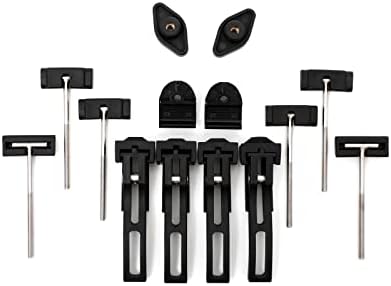 Hewsupai Replacement Parts of Latches and Clamps for Folding Hard Truck Tonneau Covers Including Diamond Nut, T- Bolt and Clamps
