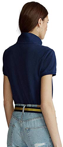 Image of Polo Ralph Lauren Women's Classic Fit Mesh Polo Shirt, Navy, Medium