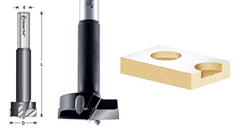 Amana Tool - 420308 Carbide Tipped Boring Bit with Spurs 1-1/4 Dia x 1/2" Shank