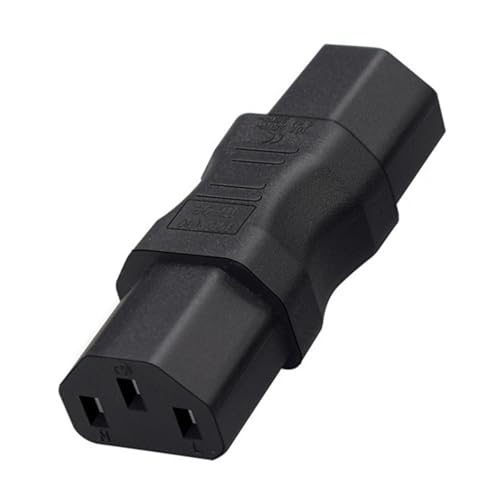 Adaptador C13 a C13 hembra para organizar los cables de corriente en tu escritorio