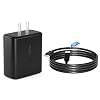 2025 Super Fast Charger Type C, 45W USB C Wall Charger Fast Charging for Samsung Galaxy S25 Ultra/ S25/S25+/S24+/ S24 Ultra/S24/S24+/S23 Ultra/S22 Ultra/S21 Ultra
